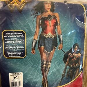 Wonder Woman Costume with Tiara and Gauntlets